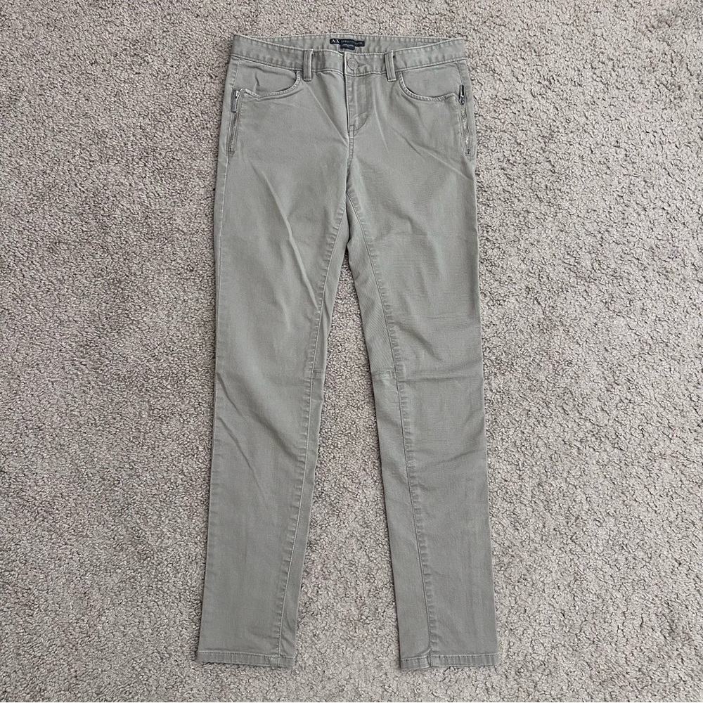 A/X Armani Exchange Gray Skinny Chino Pants Womens 27